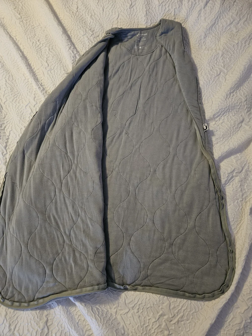 Sleeveless Gray Baby Sleep Sack - Soft Wearable Blanket